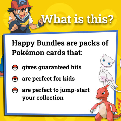 Pokemon Card Happy Bundles - Guaranteed Card Packs - TCG Trading Card Game