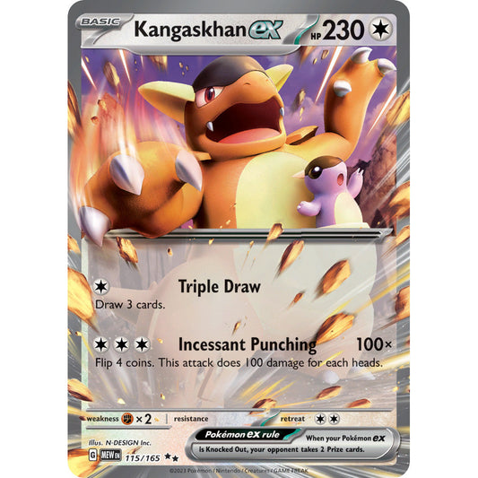 Kangaskhan ex - 115/165 - Ultra Rare - Scarlet & Violet 151 - Pokemon TCG