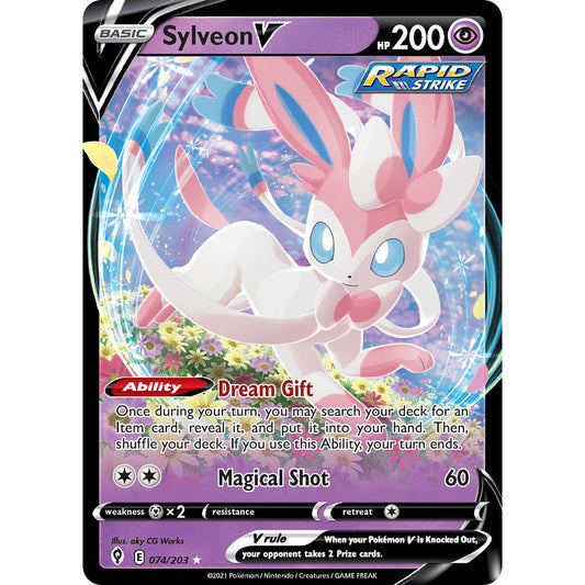 Sylveon V - 074/203 - Ultra Rare - Evolving Skies - Pokemon TCG
