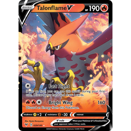 Talonflame V - 029/185 - Ultra Rare - Vivid Voltage - Pokemon TCG