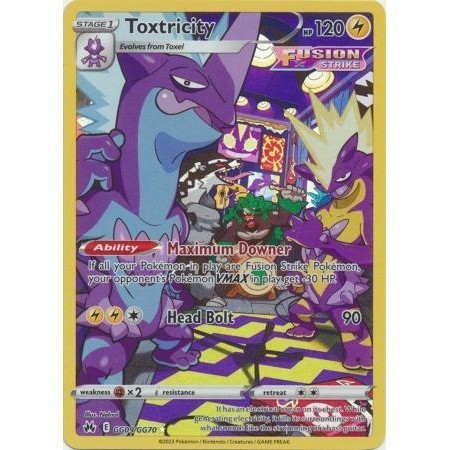 Toxtricity - GG09/GG70 - Holo Rare - Crown Zenith - Pokémon TCG
