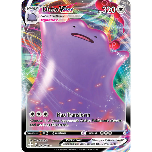 Ditto VMAX - 051/072 - Ultra Rare - Shining Fates - Pokémon TCG