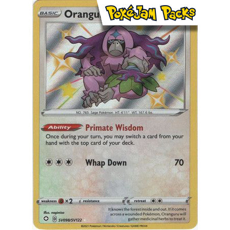 Oranguru - SV98/SV122 - Shiny Rare - Shining Fates - Pokémon TCG