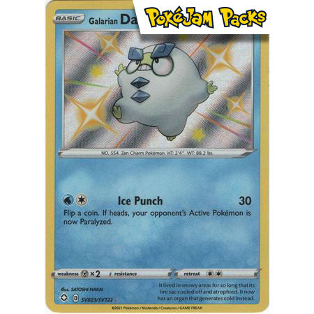 Galarian Darumaka - SV23/SV122 - Shiny Rare - Shining Fates - Pokémon TCG
