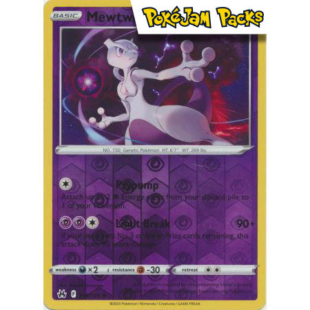 Mewtwo - 059/159 - Holo Rare Reverse Holo - Crown Zenith - Pokemon TCG