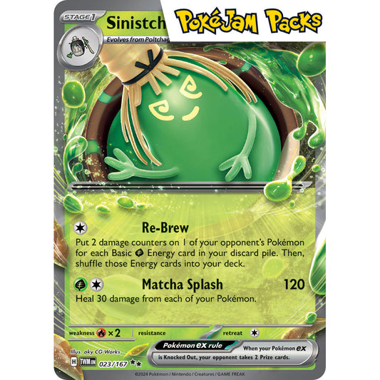 Sinistcha ex - 023/167 - Ultra Rare - Twilight Masquerade - Pokémon TCG