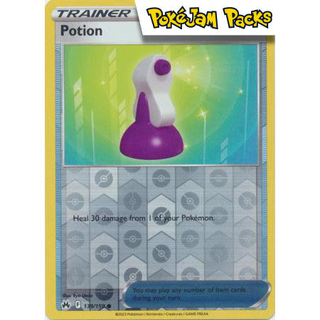 Potion - 139/159 - Common Reverse Holo - Crown Zenith - Pokémon TCG
