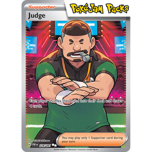 Judge - 228/091 - Illustration Rare - Paldean Fates - Pokémon TCG