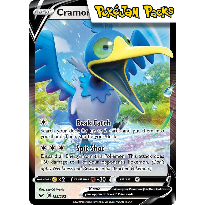 Cramorant V - 155/202 - Ultra Rare - Sword & Shield - Pokémon TCG