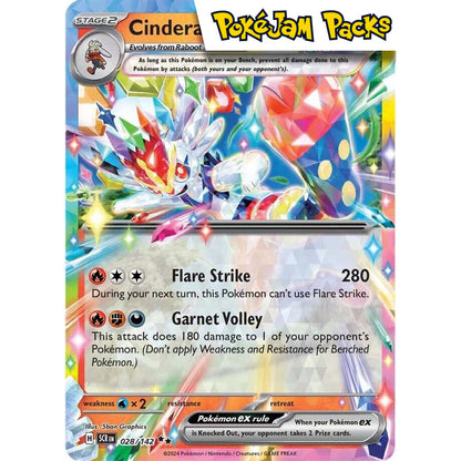 Cinderace ex - 028/142 - Ultra Rare - Stellar Crown - Pokémon TCG