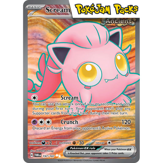 Scream Tail ex - 197/167 - Full Art Secret Rare - Twilight Masquerade - Pokémon TCG