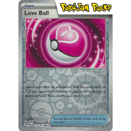 Love Ball - 156/167 - Uncommon Reverse Holo - Twilight Masquerade - Pokémon TCG
