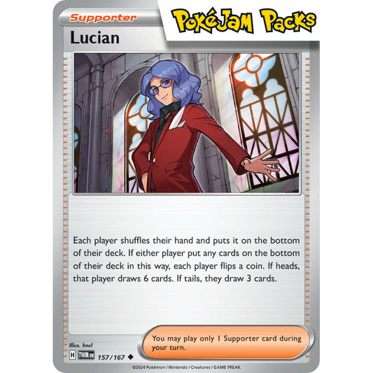 Lucian - 157/167 - Uncommon - Twilight Masquerade - Pokémon TCG