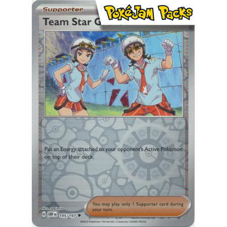 Team Star Grunt - 195/197 - Uncommon Reverse Holo - Obsidian Flames - Pokémon TCG