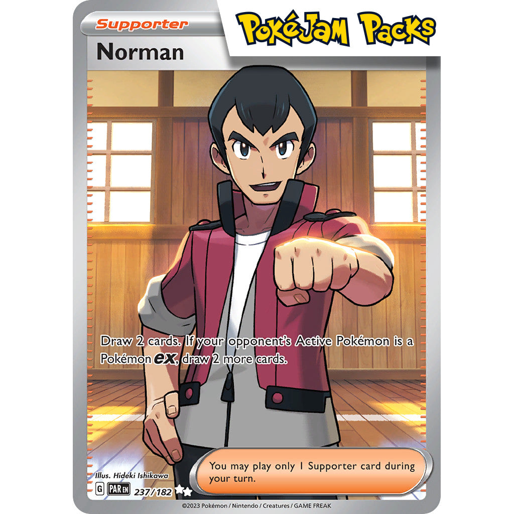 Norman - 237/182 - Full Art Secret Rare - Paradox Rift - Pokémon TCG