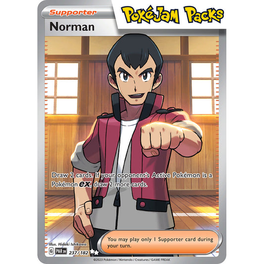 Norman - 237/182 - Full Art Secret Rare - Paradox Rift - Pokémon TCG