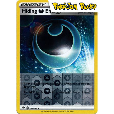 Hiding D Energy - 175/189 - Uncommon Reverse Holo - Darkness Ablaze - Pokémon TCG