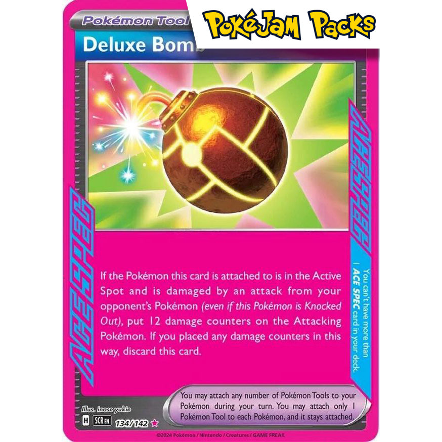 Deluxe Bomb - 134/142 - Ace Rare - Stellar Crown - Pokémon TCG