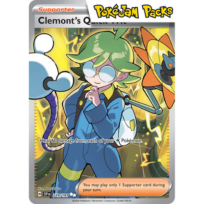 Clemont's Quick Wit - 229/191 - Full Art Secret Rare - Surging Sparks - Pokémon TCG