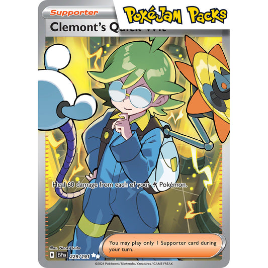 Clemont's Quick Wit - 229/191 - Full Art Secret Rare - Surging Sparks - Pokémon TCG
