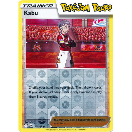 Kabu - 163/189 - Uncommon Reverse Holo - Darkness Ablaze - Pokémon TCG