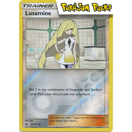 Lusamine - 96/111 - Uncommon Reverse Holo - Crimson Invasion - Pokémon TCG