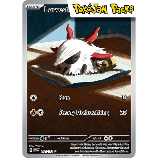 Larvesta - 196/191 - Illustration Rare - Surging Sparks - Pokémon TCG