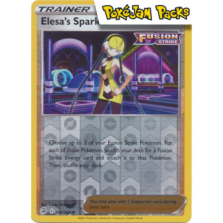 Elesa's Sparkle - 233/264 - Uncommon Reverse Holo - Fusion Strike - Pokémon TCG