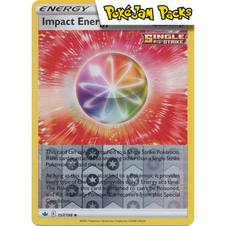 Impact Energy - 157/198 - Uncommon Reverse Holo - Chilling Reign - Pokémon TCG