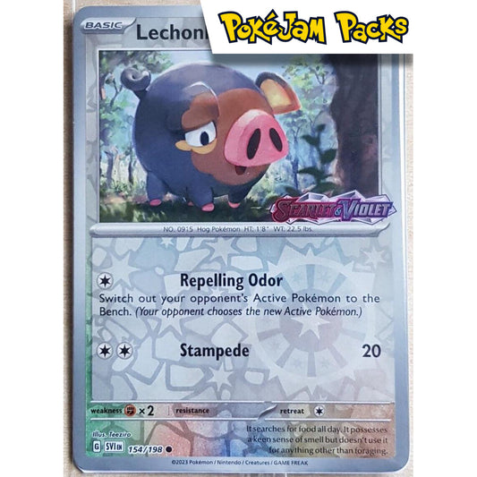 Lechonk (sealed) - 154/198 - Reverse Holo - Scarlet & Violet Promo - Pokémon TCG