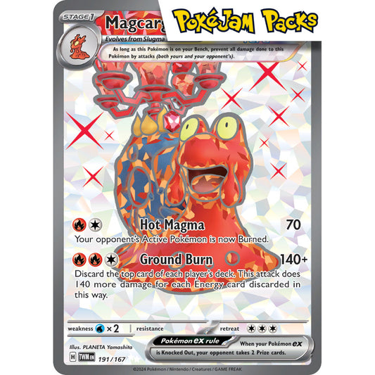 Magcargo ex - 191/167 - Full Art Secret Rare - Twilight Masquerade - Pokémon TCG