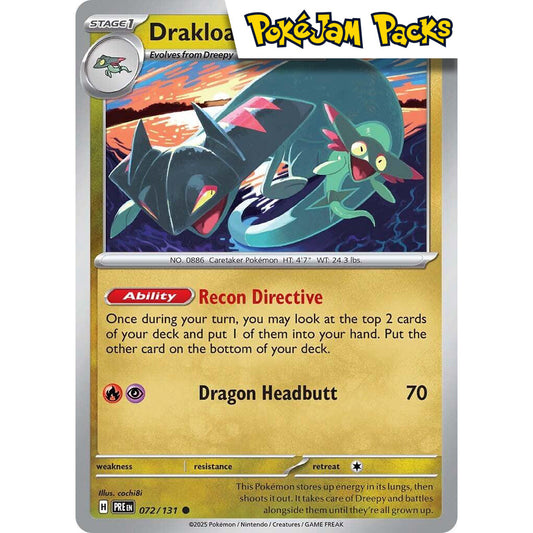 Drakloak - 072/131 - Common - Prismatic Evolutions - Pokemon TCG