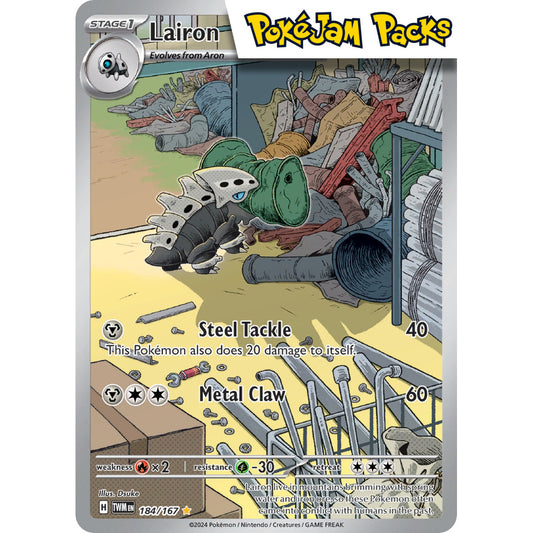 Lairon - 184/167 - Illustration Rare - Twilight Masquerade - Pokémon TCG