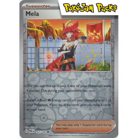 Mela - 167/182 - Uncommon Reverse Holo - Paradox Rift - Pokémon TCG