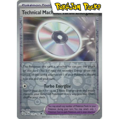 Technical Machine: Turbo Energize - 179/182 - Uncommon Reverse Holo - Paradox Rift - Pokémon TCG