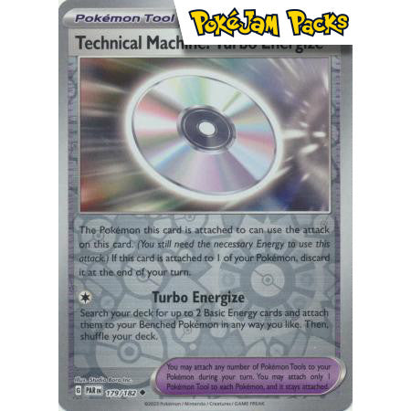 Technical Machine: Turbo Energize - 179/182 - Uncommon Reverse Holo - Paradox Rift - Pokémon TCG