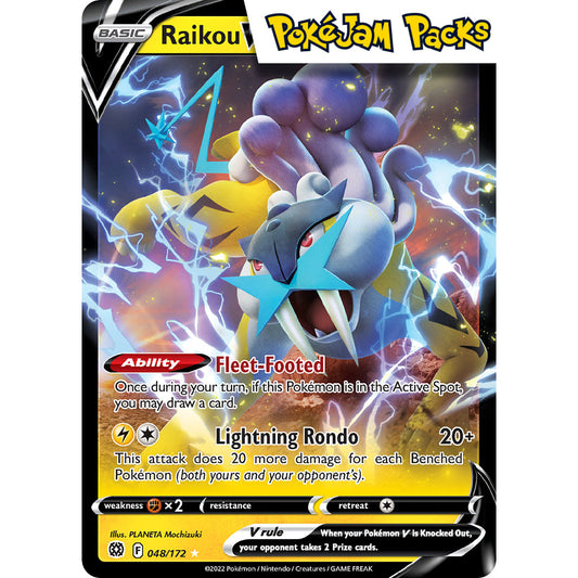 Raikou V - 048/172 - Ultra Rare - Brilliant Stars - Pokémon TCG