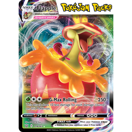 Flapple VMAX - 019/163 - Ultra Rare - Battle Styles - Pokémon TCG