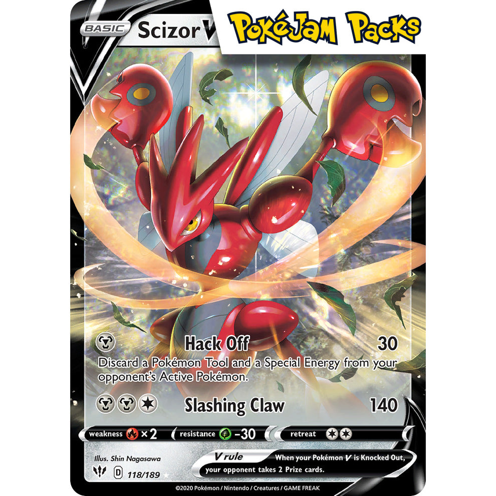 Cartas Pokémon Scizor V Y Vmax - Lote Ultra Raro De Darkness Ablaze (119/189 Y 118/189)