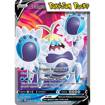 Crabominable V - 248/264 - Full Art Ultra Rare - Fusion Strike - Pokémon TCG