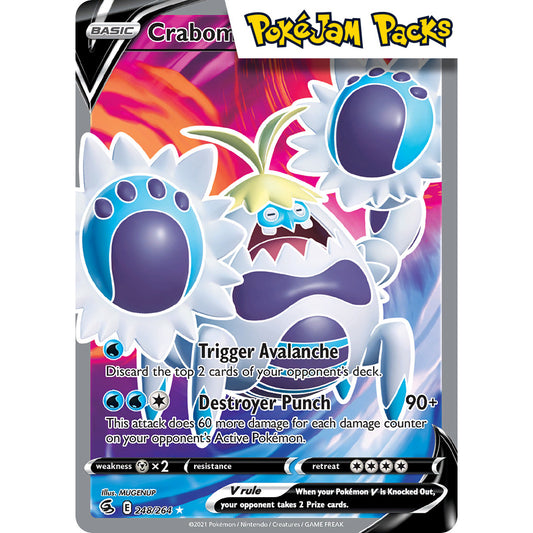 Crabominable V - 248/264 - Full Art Ultra Rare - Fusion Strike - Pokémon TCG