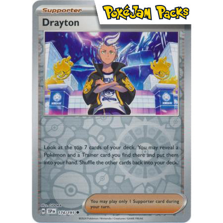 Drayton - 174/191 - Uncommon Reverse Holo - Surging Sparks - Pokémon TCG