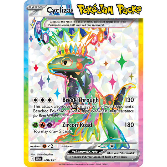 Cyclizar ex - 228/191 - Full Art Secret Rare - Surging Sparks - Pokémon TCG