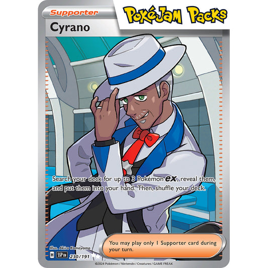 Cyrano - 230/191 - Full Art Secret Rare - Surging Sparks - Pokémon TCG