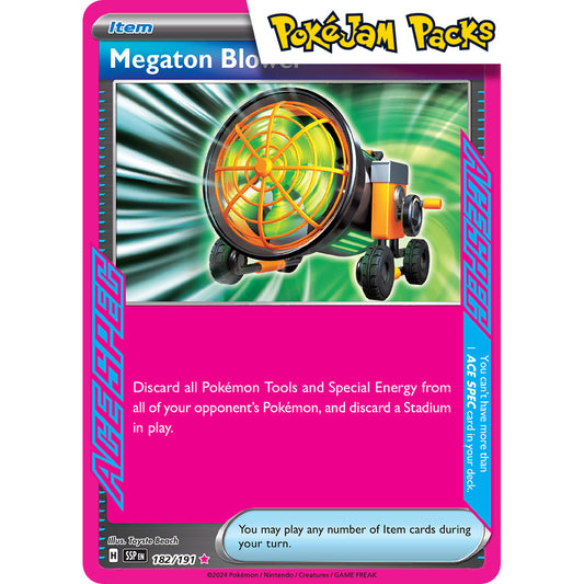 Megaton Blower - 182/191 - Ace Rare - Surging Sparks - Pokémon TCG