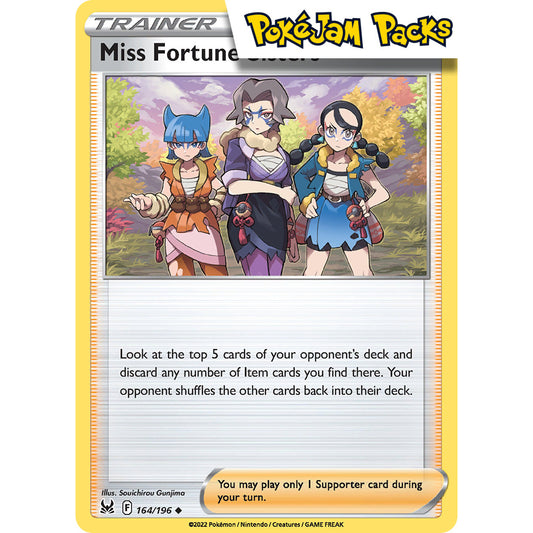 Miss Fortune Sisters - 164/196 - Uncommon - Lost Origin - Pokémon TCG