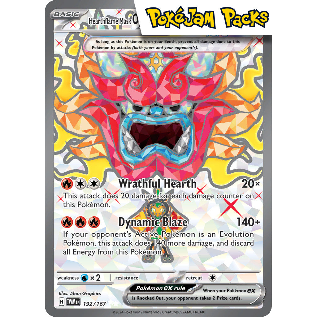 Hearthflame Mask Ogerpon ex - 192/167 - Full Art Secret Rare - Twilight Masquerade - Pokémon TCG
