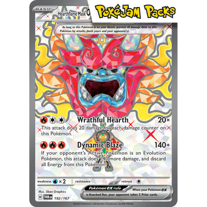 Hearthflame Mask Ogerpon ex - 192/167 - Full Art Secret Rare - Twilight Masquerade - Pokémon TCG