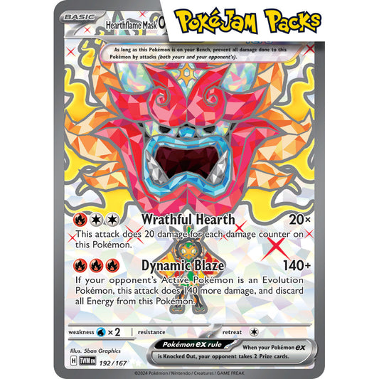 Hearthflame Mask Ogerpon ex - 192/167 - Full Art Secret Rare - Twilight Masquerade - Pokémon TCG