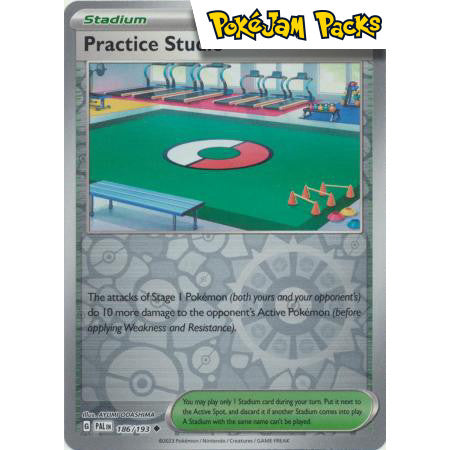Practice Studio - 186/193 - Uncommon Reverse Holo - Paldea Evolved - Pokémon TCG